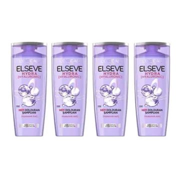 Elseve Hydra Hyaluronik 4x390 ml Şampuan