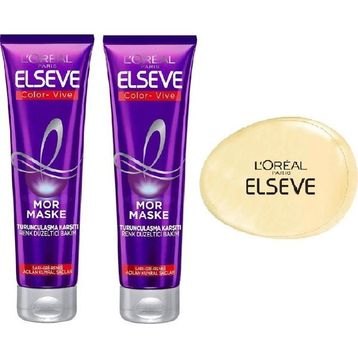 Elseve Mor Maske 2x150 ml + Tarak