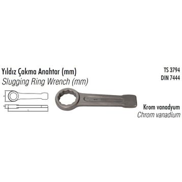 Elta 41 mm Tek Yıldız Çakma Anahtar