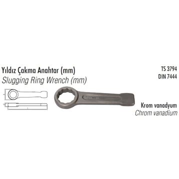 Elta 41 mm Tek Yıldız Çakma Anahtar