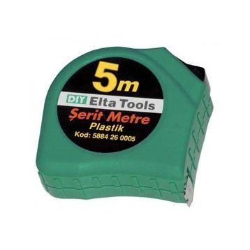 Elta 5 m Plastik Şerit Metre