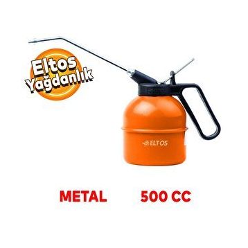 Eltos 500 ml Metal Gövde Plastik Saplı Yağdanlık