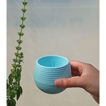 Elvan 0,13 LT Renkli Dekoratif Plastik Saksı