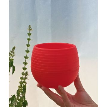 Elvan 0,55 LT Kırmızı Sukulent Kaktüs Saksı
