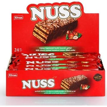 Elvan 18 gr Nuss Gofret (24 adet)