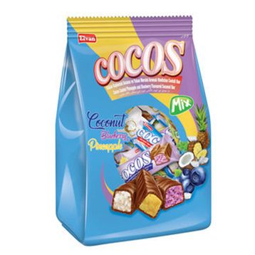 Elvan 500 gr Cocos Mix Kakao Kaplamalı Bar