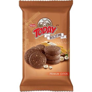 Elvan Biscotime 250 gr Kakaolu Fındık Parçacıklı Kurabiye