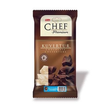 Elvan Chef Premium %59 Bitter Mini Kuvertür 200 gr Çikolata