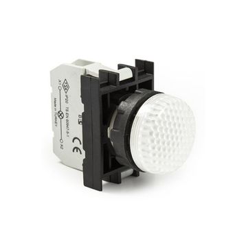 Emas B0B0XB 100-230V AC Ledli B Serisi Beyaz Kontak Bloklu Sinyal Lambası