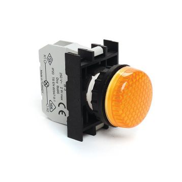Emas B0S0XS 100-230V AC Sarı Kontak Bloklu Led Sinyal Lambası