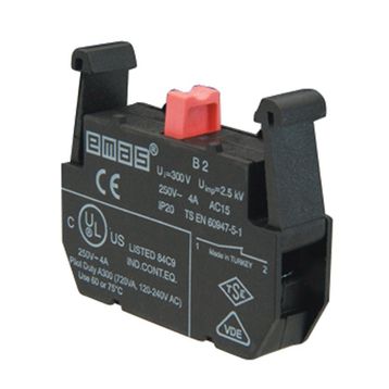 Emas B2 20 Renk 1NK Kontak Blok