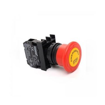 Emas B200E-E Kırmızı 22x40 mm Acil Stop Butonu