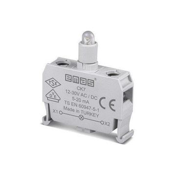 Emas CK7 12-30 V AC/DC C Sinyal Mavi Led'li Kutuluk