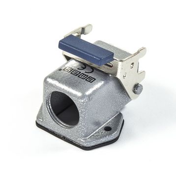 Emas EBM05PE56 10A 5 Kontaklı Metal Alt Yan Girişli Eğik Makine Prizi