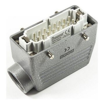 Emas EBM16FU10 16A 16 Kontaklı Metal Yandan Giriş Uzatma Prizi