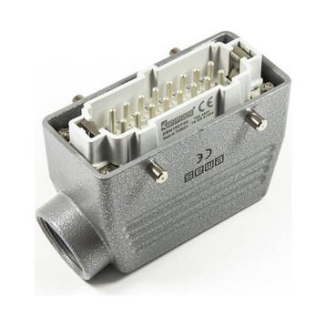 Emas EBM16FU10 16A 16 Kontaklı Metal Yandan Giriş Uzatma Prizi