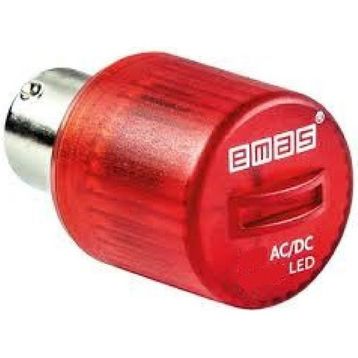 Emas IKML024K 24V AC/DC Kırmızı Led Lamba