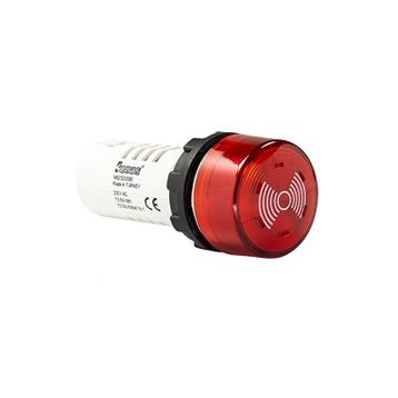 Emas MBZS024S Kırmızı Mb Serisi Monoblok Buzzer Sinyal Tipi
