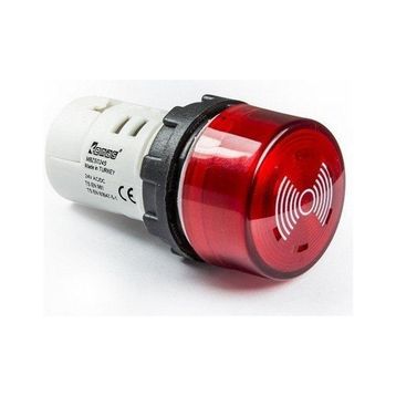 Emas MBZS024S Kırmızı Mb Serisi Monoblok Buzzer Sinyal Tipi
