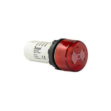 Emas MBZS024S Kırmızı Mb Serisi Monoblok Buzzer Sinyal Tipi