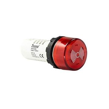 Emas MBZS024S Kırmızı Mb Serisi Monoblok Buzzer Sinyal Tipi