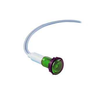 Emas S100LY1 12V AC/DC 10mm Yeşil Led Sinyal Lambası