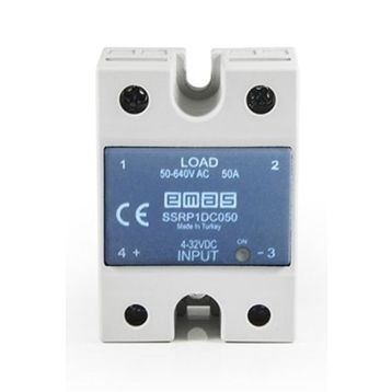 Emas SSRP1DC050 50A 50-640V AC Solid State Röle