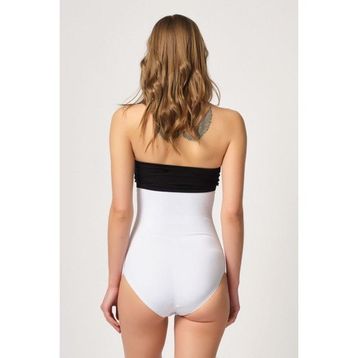 Emay 2080 Yüksek Bel Çıtçıtlı Slip Beyaz Korse