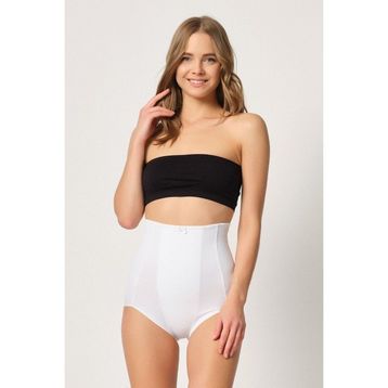 Emay 2920 Yüksek Bel Karın Desteklı Slip Beyaz Kadın Lazer Korse