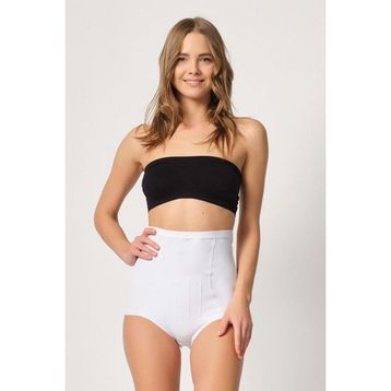 Emay 2931 Göbek Balen Destekli Ten Kadın Slip Korse