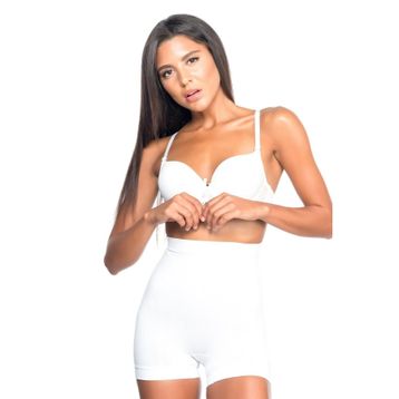 Emay 7027 İnce Düşük Bel Beyaz Kadın Boxer Korse
