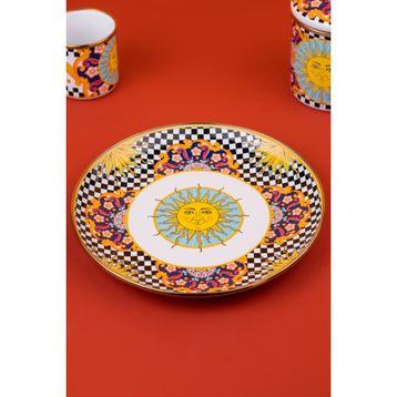 Emaylab Mısharu 26 cm Dekoratif Emaye Tepsi