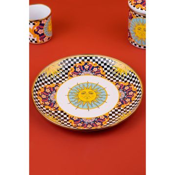 Emaylab Mısharu 26 cm Dekoratif Emaye Tepsi