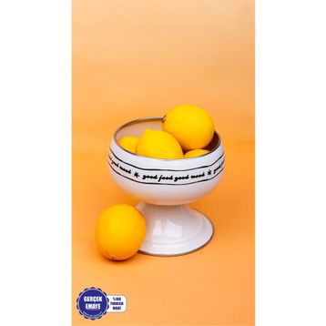 Emaylab Mood Emaye Meyvelik 14 cm Ayaklı Kase
