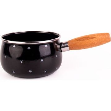 Emaylab Star Siyah 16 cm Emaye Tava