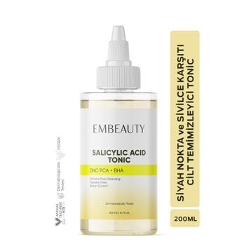 Embeauty 200 ml Sivilce ve Siyah Nokta Karşıtı Arındırıcı Salisilik Asit Tonik