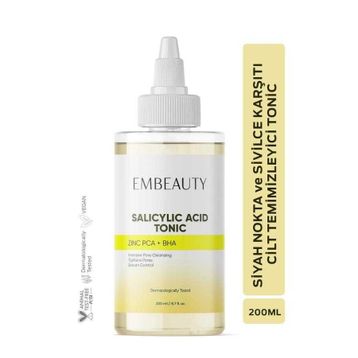 Embeauty 200 ml Sivilce ve Siyah Nokta Karşıtı Arındırıcı Salisilik Asit Tonik