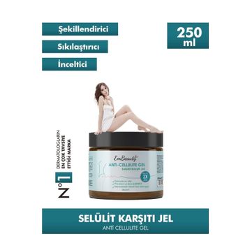 Embeauty 250 ml İnceltici Sıkılaştırıcı Selülit ve Çatlak Giderici Vücut Şekillendirici Jel