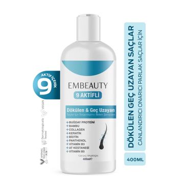 Embeauty 9 Aktifli Saç Dökülmesine Karşı 400 ml Şampuan