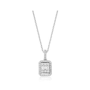 Emel Diamond 0.17 ct Pırlanta Baget Kolye