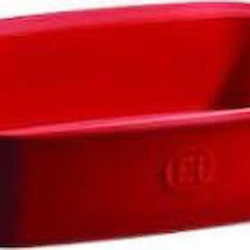 Emile Henry 349649 Dikdörtgen 22x14 cm Kırmızı Fırın Kabı