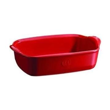 Emile Henry 349649 Dikdörtgen 22x14 cm Kırmızı Fırın Kabı