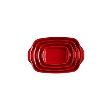 Emile Henry Burgundy Dikdörtgen 22x14 CM Fırın Kabı