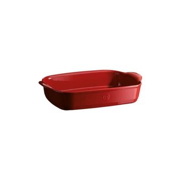 Emile Henry Burgundy Dikdörtgen 36x23.5 cm Kırmızı Fırın Kabı