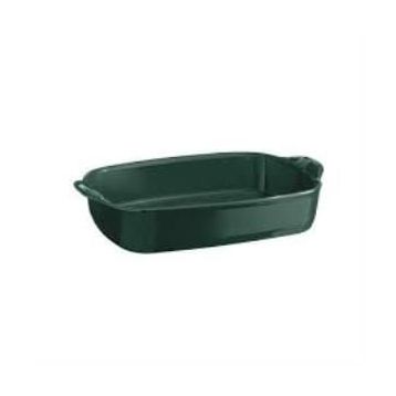 Emile Henry Cedar Dikdörtgen 23.5x36 CM Yeşil Fırın Kabı