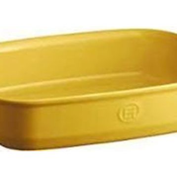 Emile Henry EH909652 Mat Sarı Dikdörtgen Fırın Kabı