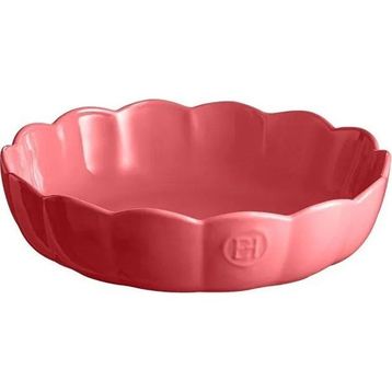 Emile Henry Madeleine 27 cm Pembe Yuvarlak Fırın Kabı