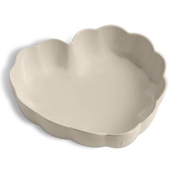 Emile Henry Madeleine Kalp Ekru 6.5x24.5x26.5 cm Fırın Kabı