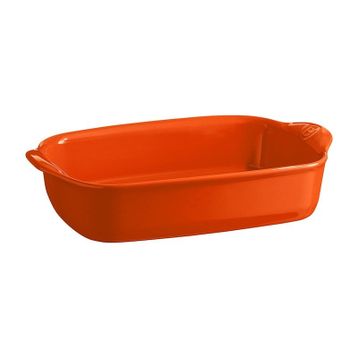 Emile Henry Tart Börek Dikdörtgen 22x14,5 cm Turuncu Fırın Kabı
