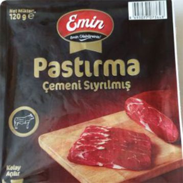 Emin 120 gr Çemensiz Pastırma